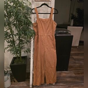 GAP Apron neck linen cotton jumpsuit size 6
